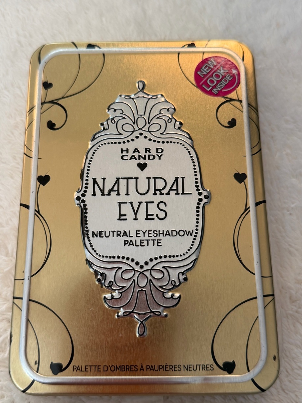 Hard Candy Gold Metallic Natural Eyes Neutral Eyeshadow Tin tb